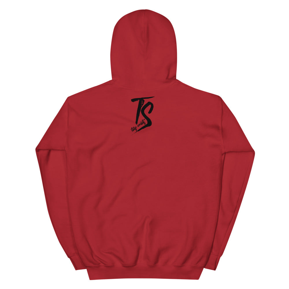 M.A.T.A HOODIE-RED - BLACK