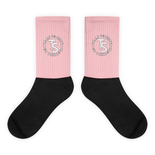 Trap Stamp Socks-pink