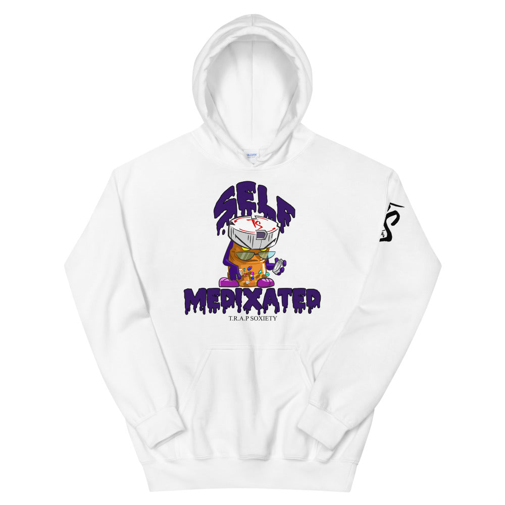 SELF MEDIXATED HOODIE -WHITE