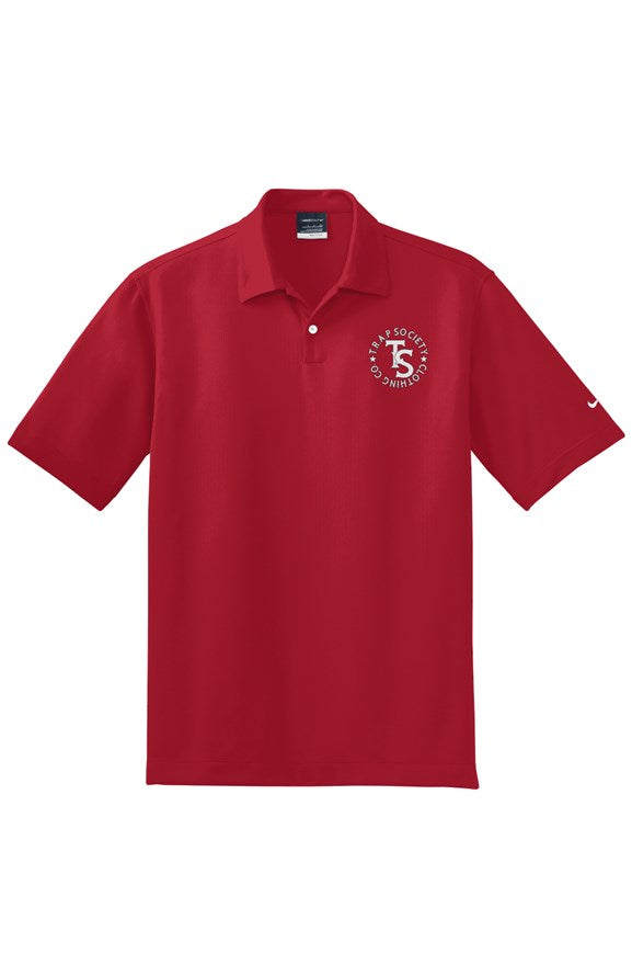 Team Nike Trap Stamp Dri Fit  Polo-Red
