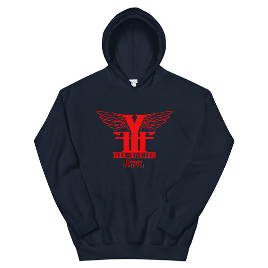 YFF COLLECTION HOODIES  Navy/Red